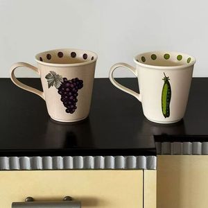 Hot New Frosted Eco-friendly Ceramic Mugs with Cartoon Patterns Food Safe Dishwasher & Microwave Safe Customizable Colors - Product Image 2