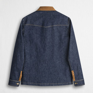Chaquetas de Mezclilla para Hombre Más Populares, Cuello Alto, Logotipo Frontal Personalizado, Chaqueta de Mezclilla de Invierno Estilo Urbano a Precio de Mayoreo - Product Image 2
