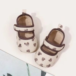 Chaussures pour bébé fille princesse, en PU souple, motif de cœurs mignons, chaussures de marche de haute qualité pour bébé, chaussures de marche magnifiques pour bébés filles de 0 à 1 an - Product Image 4