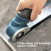 Nouveaux ciseaux à tissu portatifs électriques transfrontaliers petit tapis alimenté par batterie au Lithium 3000W double tondeuse cisailles vêtements