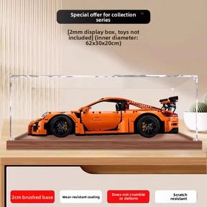 Caja de Exhibición Acrílica para <span class=keywords><strong>911</strong></span> GT3 RS, a Prueba de Polvo, con Tapa, Ligera y Multiusos - Product Image 2