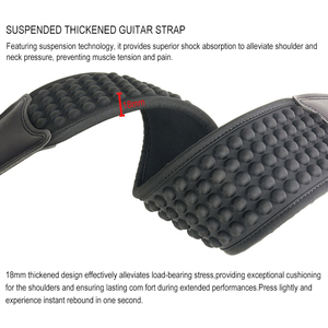 <span class=keywords><strong>Sangle</strong></span> de guitare réglable en néoprène non enduit Melede avec cellules d'air pour basses, guitares acoustiques et classiques - Coussin confortable de 3 pouces de <span class=keywords><strong>large</strong></span> - Product Image 3