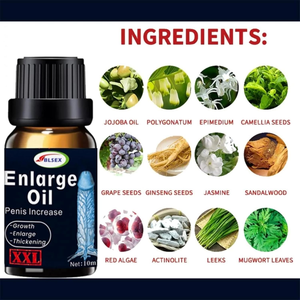 Minyak Pijat Tubuh Pria Formula Alami Mempromosikan Pembesaran Sehat 10ml Krim Pijat <span class=keywords><strong>Penis</strong></span> Tahan Lama yang Kuat untuk Pria - Product Image 3