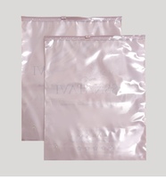 Sac d'emballage pour vêtements en CPE givré coloré avec fermeture éclair, personnalisation d'impression