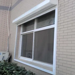 Morden design commercial exterior aluminum rolling shutter door and window with electric motor