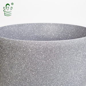 Macetas Decorativas Grandes para Jardín con Efecto Piedra de Plástico Reciclado Kailai pp, Macetas Autorregantes - Product Image 5