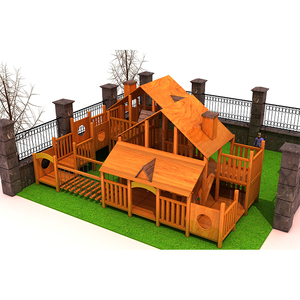 Parque Infantil Comercial de Madera para Exteriores, Parque Infantil al Aire Libre para Niños - Product Image 2