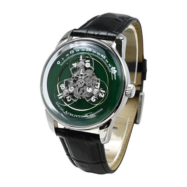 Wholesale Men's Hollow Automatic Mechanical Watch Water Resistant 316L Stainless Steel Case Skeleton Movement Watch