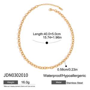 J & D impermeabile 18K placcato oro in acciaio inox classico <span class=keywords><strong>cielo</strong></span> stellato croce ciondoli catena <span class=keywords><strong>collana</strong></span> - Product Image 6