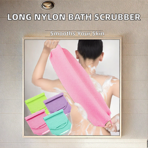 Ceinture exfoliante pour le corps en plastique tendance DS, très vendue, avec une longue bande de traction dorsale pour adultes - Product Image 2