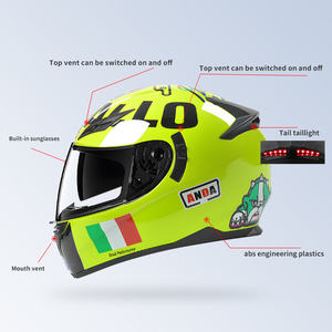 Casque de moto modulaire de course en gros AD Factory avec visière double, état neuf, casque intégral ABS pour la conduite - Product Image 2