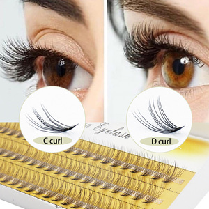Natural 10D <strong>Mink</strong> <strong>Eyelash</strong> <strong>Extensions</strong> 1 Box/60 Bundles Natural 3D Russia Individual Cluster <strong>Eyelash</strong> Makeup Tools Wholesale Cilia - Product Image 3