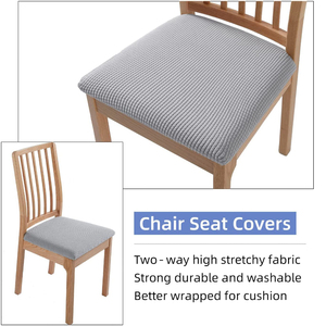 Coprisedia Elasticizzato Jacquard Lavabile Protezione <span class=keywords><strong>per</strong></span> Seduta Imbottita Rimovibile Universale <span class=keywords><strong>per</strong></span> Sala da Pranzo - Product Image 3