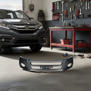 Viga de Refuerzo para Parachoques Delantero para Honda CRV 2012-2014, Instalación con Tornillos, Recortes para Faros Antiniebla, Pieza de Repuesto Nueva - Product Image 2