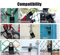 Candado Inteligente Tuya App Impermeable con Huella Dactilar Biométrica Cerradura Digital Inteligente para Puerta de Acero Seguridad Mejorada