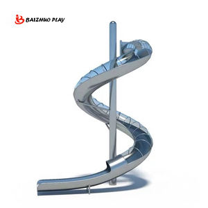 Toboggan en acier inoxydable pour aire de jeux extérieure, toboggan en métal sur mesure pour l'école, le parc sportif, le centre commercial - Product Image 3