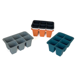 6 Cavities Silicone Seed Starter Tray, Indoor Reusable Seedling Grow Tray for Vegetable, Flowers, Herb Plant - Product Image 5