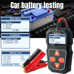 KW208 เครื่องตรวจจับความต้านทานแบตเตอรี่รถยนต์ เครื่องทดสอบโหลด 12V - Product Image 4