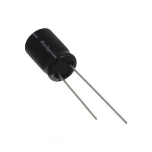 Distribuidor Autorizado: Condensador de Orificio Pasante CAP ALUM 4.7uF 20% 400V RADIAL 4.7 uF 400AX4.7MEFC8X9 - Product Image 1