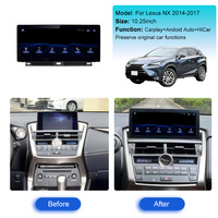 ZWNAV Linix para Lexus NX 2014-2017, Unidad Principal de Navegación GPS, Autoestéreo, Grabadora de Cinta, Reproductor Multimedia, Pantalla Electrónica para Automóvil