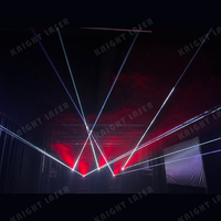 Mini projecteur laser 3W DMX RVB pleine couleur pour animation 3D sur scène, idéal pour les mariages