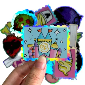 Low Price Custom Printing Waterproof Die Cut Holo Sticker Holographic Sticker with your own designs