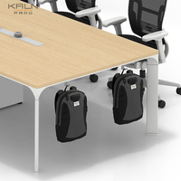 Table de conférence multifonction en bois 2026 pour salles de réunion de bureau, design moderne, usage commercial