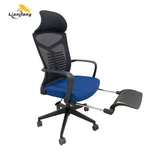 Gaya Baru Fungsional Eksekutif Ergonomis Kantor Mesh Kursi Reclining Chair dengan Kaki