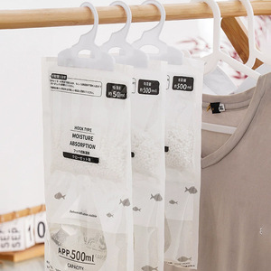 Bolsa Absorbente de Humedad Tipo Gancho, Capacidad de 500 ml, Deshumidificador para Armario y Guardarropa, Desecante Antimoho para el Hogar - Product Image 1