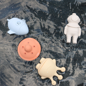 Baignoire personnalisée sans BPA, jouet <span class=keywords><strong>de</strong></span> bain pour bébé, produits personnalisés, jouets flottants en silicone écologiques et éducatifs pour enfants - Product Image 1