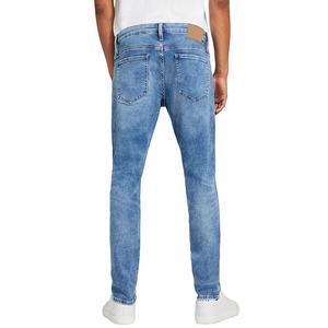 جينز دينيم عالي الجودة بالجملة، تصميم مستقيم سادة، لون أزرق فاتح، قصة ضيقة، خصر مرتفع، ملابس الشارع، مناسب للرجال والنساء - Product Image 2