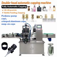 Machine à sertir automatique pour le scellage des vaporisateurs de parfum, couvercles en aluminium et plastique, 13 mm, 15 mm, 18 mm, 20 mm