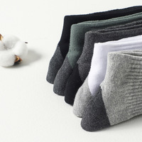 Chaussettes de sport pour hommes, jetables, épaisses, antibactériennes, douces, en coton mélangé, rembourrées, respirantes et absorbant l'humidité
