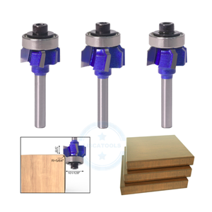 Broca de enrutador de madera de 4 flautas, vástago de 6mm de L-N191-3, cortador de fresado para carpintería, cortador de bordes de cuchillo de corte R1 R2 R3 - Product Image 1