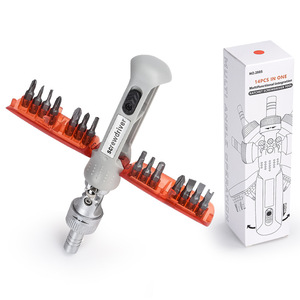 14 In 1 Multi Bit <b>Screwdriver</b> Set With Hidden Bits And Ratchet Mechanism For Home Diy Repair Tools - Product Image 5
