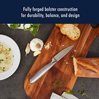 Ensemble de 6 couteaux de qualité supérieure, ultra-affûtés, avec bloc en bois massif, lames professionnelles finition satinée, conception allemande.
