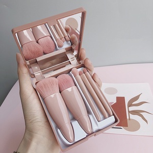 Pinceaux de maquillage de haute qualité avec manche en plastique rose, vente en gros, ensemble de pinceaux de maquillage de voyage, <span class=keywords><strong>kit</strong></span> cosmétique complet pour le <span class=keywords><strong>visage</strong></span> - Product Image 3