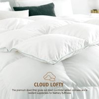 Couette matelassée en duvet et plumes naturelles pour la maison