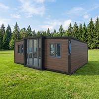 Maison conteneur extensible 20ft 30ft 40ft, modules préfabriqués autonome, mini-maisons, maisons d'hôtes pliables, villas solaires, hôtels
