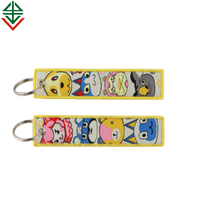 Mini cerceaux vierges de broderie de porte-clés tissés en sergé coloré à la mode pour porte-clés de broderie personnalisé