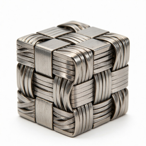 Cube magique en métal moulé sous pression en aluminium et laiton anodisé de haute précision, fabriqué en Chine - Product Image 1