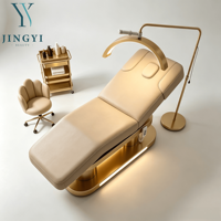 Table de massage électrique à prix d'usine avec moteurs CE et base dorée pour spa, salon de beauté et soins du visage