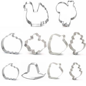 20 ans d'usine en Chine <span class=keywords><strong>emporte</strong></span>-pièces en acier inoxydable et métal personnalisés pour la fête de mariage de Thanksgiving d'<span class=keywords><strong>automne</strong></span> - Product Image 1