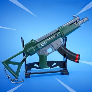 Venta al por mayor Fort's Night Game Accesorios P90 Subfusil Modelo Juguetes para niños <span class=keywords><strong>Armas</strong></span> de aleación de zinc Llavero Colgante de calidad - Product Image 6