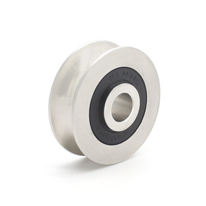 Rodamiento de Bolas de Ranura Profunda No Estándar S627RS, Acero Inoxidable 304, Guía de Cable en Forma de U, Polea Metálica - Product Image 4