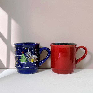 Tasses en céramique, porcelaine, couleur unie 7102, pour cadeaux, fabriquées à Zibo - Product Image 3