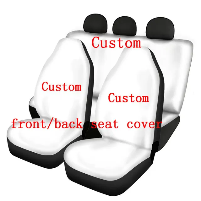 Hot Tùy Chỉnh Logo/Hình Ảnh/Thiết Kế/Tên/Văn Bản/Hình Ảnh 3D Đầy Đủ In Car Seat Cover Phổ Phù Hợp Với Phụ Kiện Xe Hơi Car Seat Cover Đầy Đủ Bộ