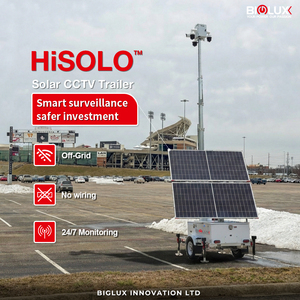 BIGLUX Torre di Monitoraggio CCTV Mobile Ecologica con <span class=keywords><strong>Pannelli</strong></span> <span class=keywords><strong>Solari</strong></span> Bifacciali e Sistema di Videosorveglianza Remota - Product Image 2