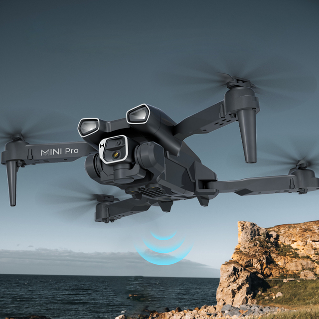 DWI 2.4G Folding Aerial Photography Drone Optical Flow Dual Camera Three Speeds Switch Drone Beginners Drone