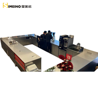 SIMEINO Komersial 201/304 Stainless Steel Custom Cocktail Under Bar Sink Pendingin dengan Fitur Pendinginan 220-240V Cocok untuk Kafe dan Bar